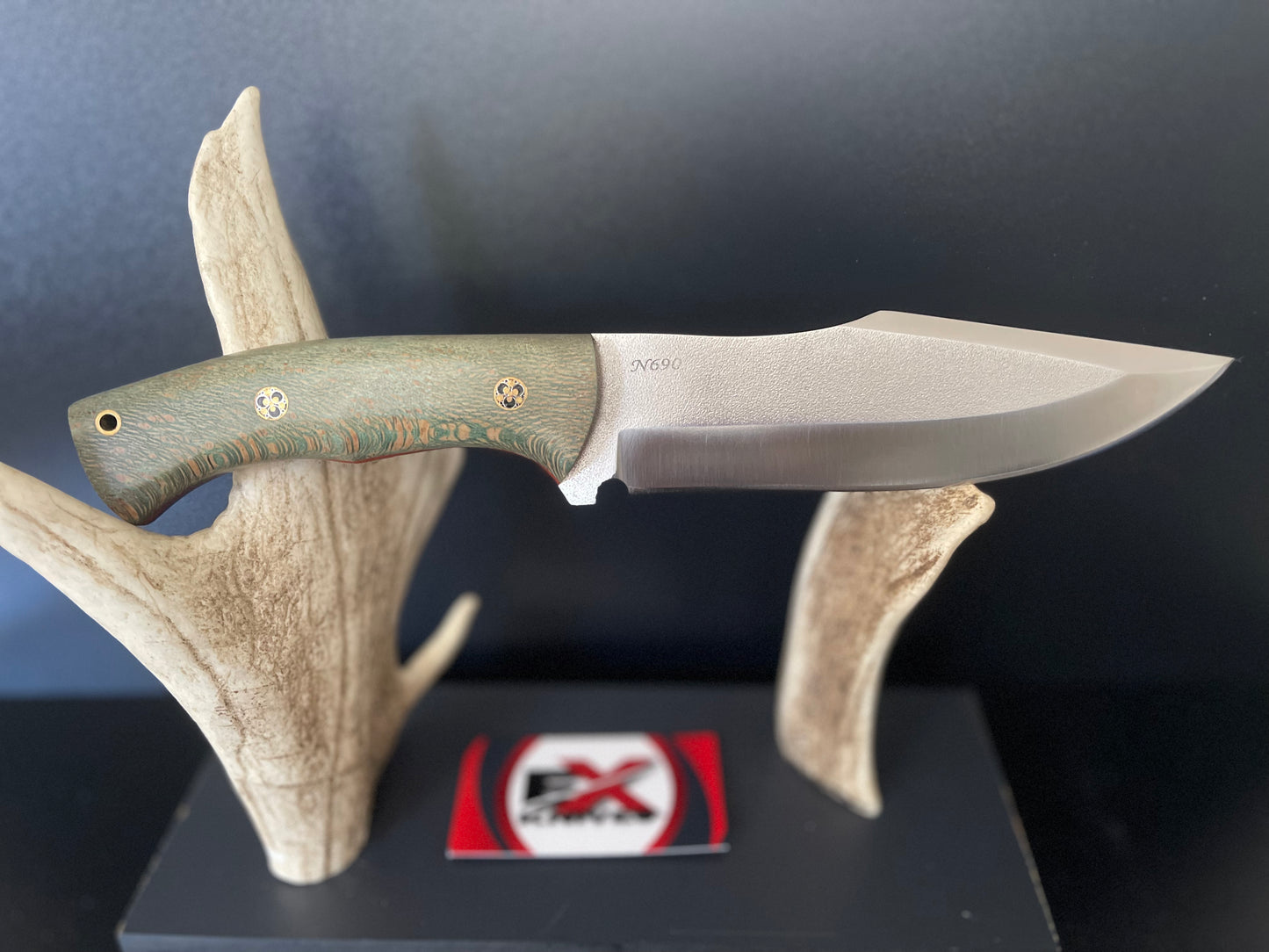 28.5CM HAND MADE N690 STEEL OUTDOOR KNIFE