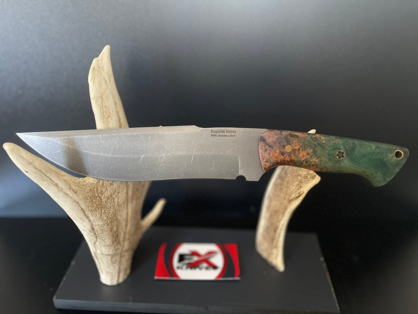 32.5CM HAND MADE N690 STEEL OUTDOOR KNIFE