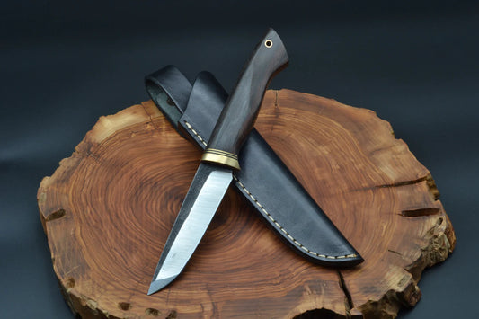 115 MM K720 HANDMADE CARBON STEEL OUTDOOR KNIFE