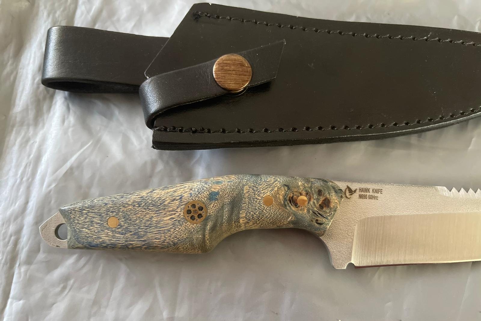 27.5CM HAND MADE N690 STEEL OUTDOOR KNIFE - EX Knives