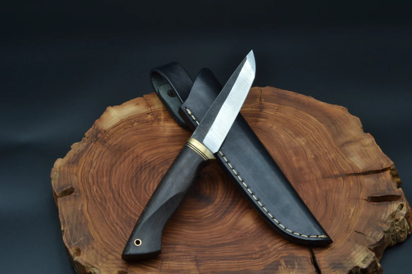 115 MM K720 HANDMADE CARBON STEEL OUTDOOR KNIFE