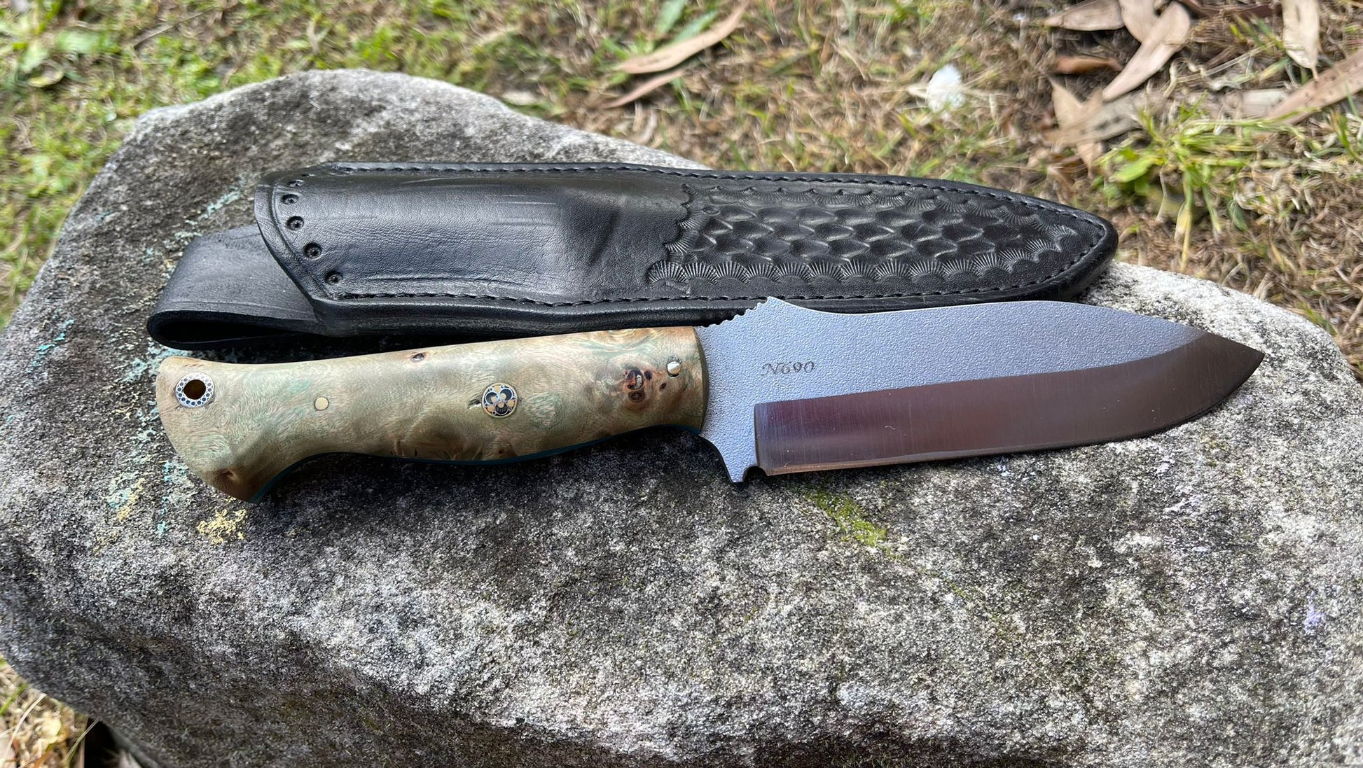 26CM HAND MADE N690 STEEL OUTDOOR KNIFE - EX Knives