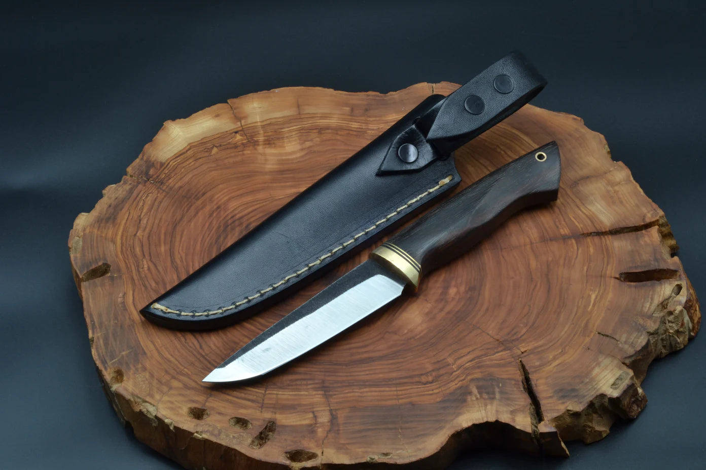 115 MM K720 HANDMADE CARBON STEEL OUTDOOR KNIFE