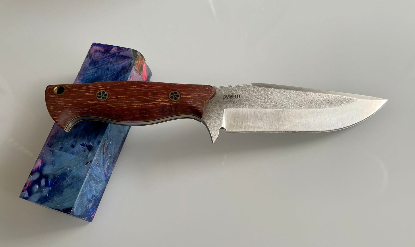 25.5CM HAND MADE N690 STEEL OUTDOOR KNIFE - EX Knives